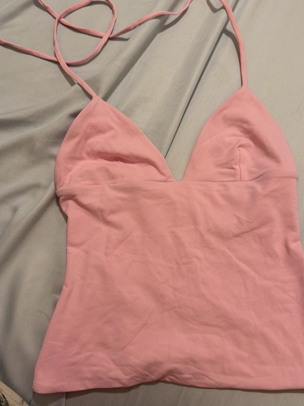 Aritzia Soft Pink V-Neck Spaghetti-Strap Camisole